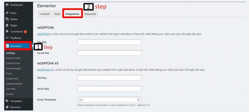 integrate mailchimp with elementor