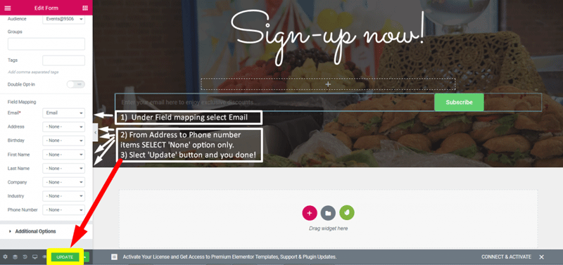 server_error this message is not visible for site visitors. mailchimp