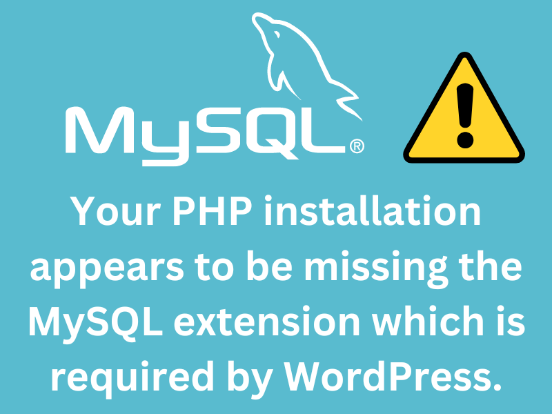 your php installation appears to be missing the mysql extension hostgator