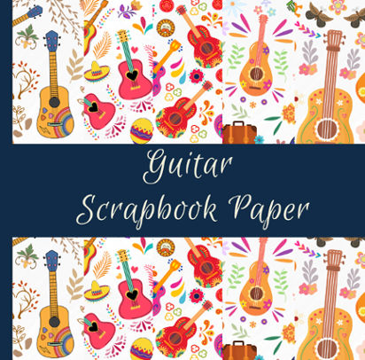 Guitar Scrapbook Paper