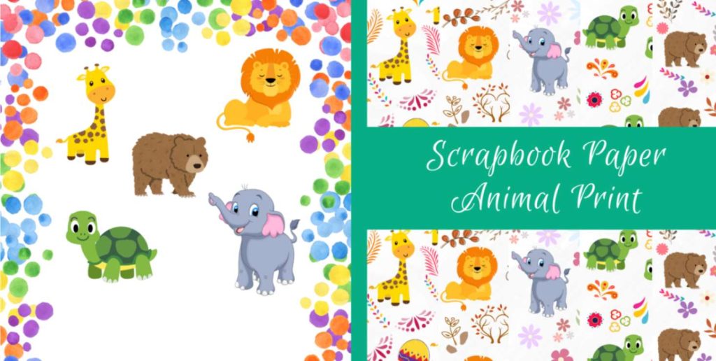 Animal Scrapbook Paper