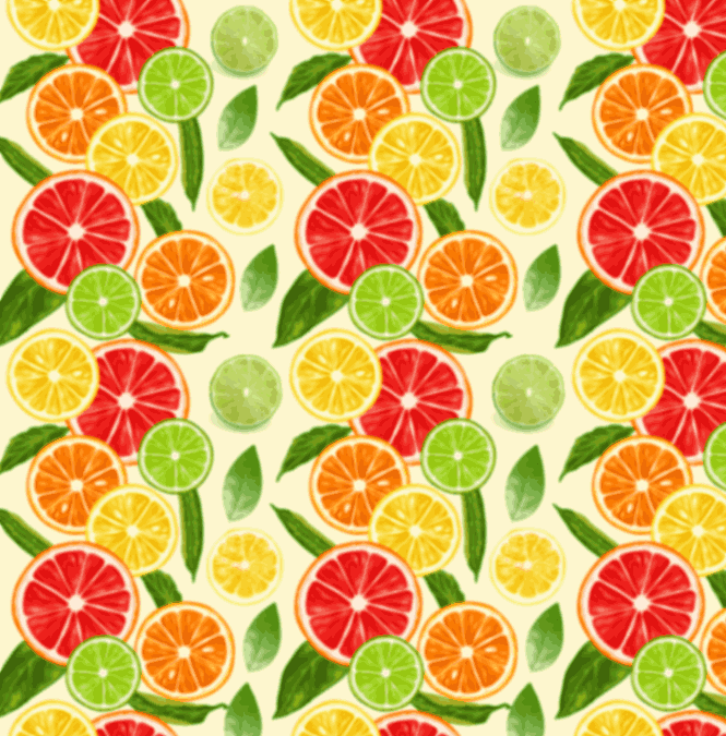 citrus scrapbook paper