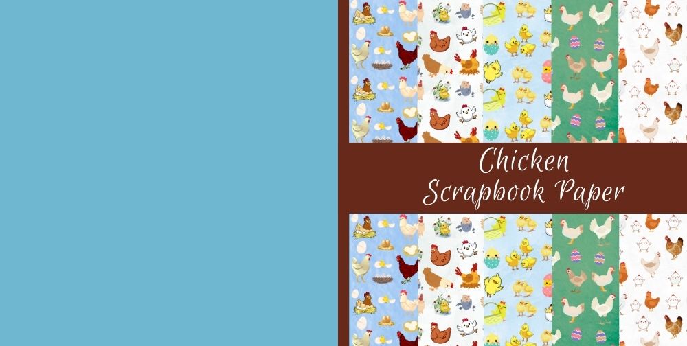chicken scrapbook paper