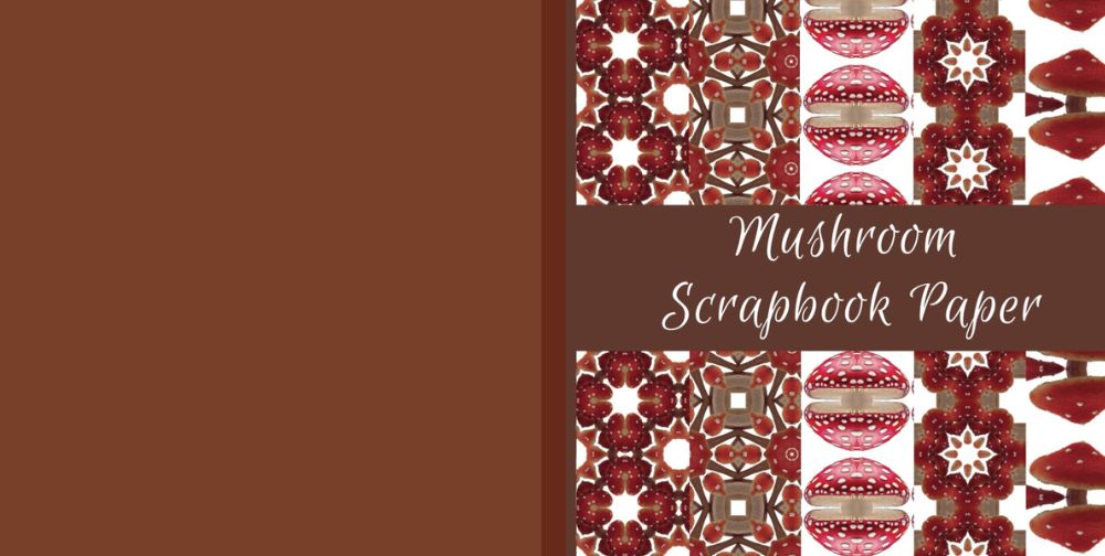 mushroom scrapbook paper