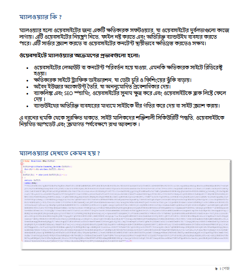 ম্যালওয়ার নিয়ে কথা