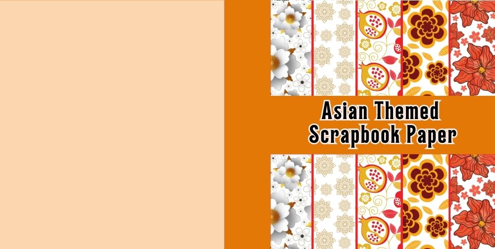 asian themed scrapbook paper