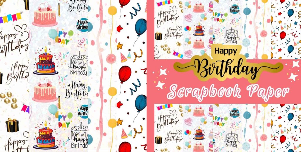 birthday scrapbook paper