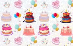 birthday scrapbook paper interior
