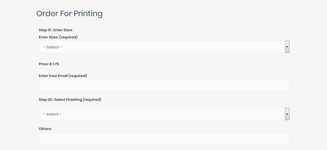 Custom Order Form for Woocommerce